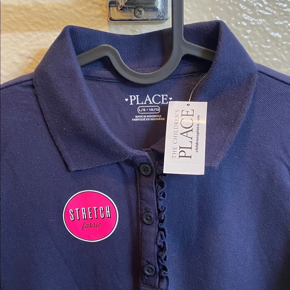 The Children's Place Dark Blue Long Sleeve Polo